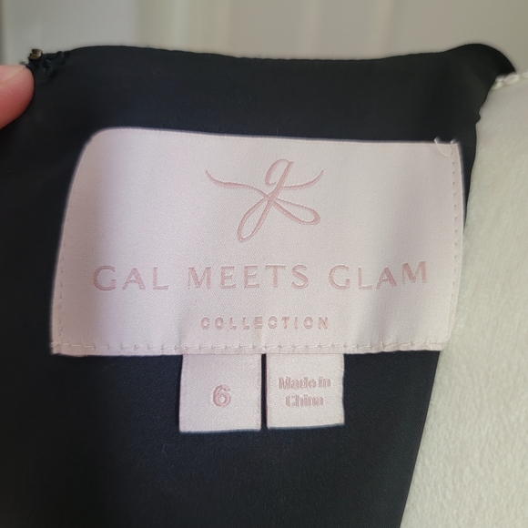 Gal Meets‎ Glam Edith City Crepe Fit & Flare Classic Black Midi Dress Size 6 - Picture 11 of 13